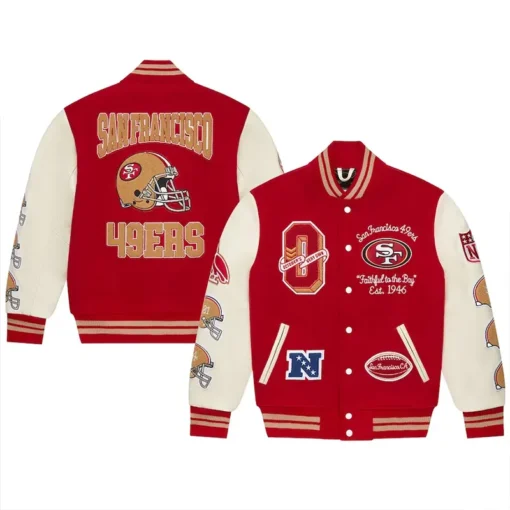 San Francisco 49Ers Varsity Jacket - Image 3