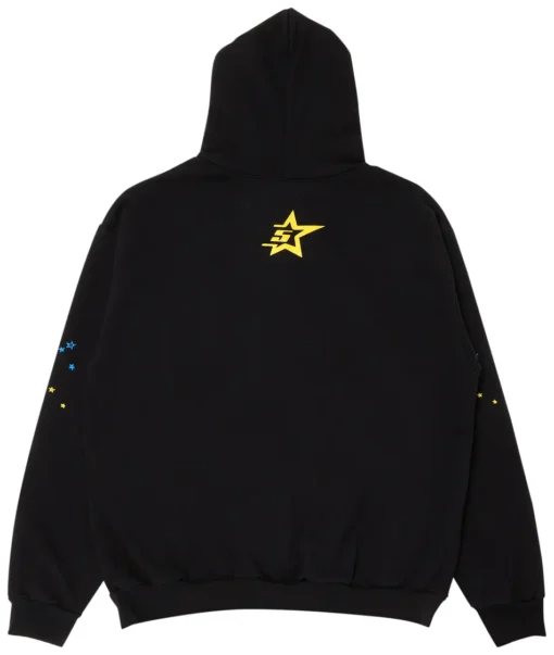 Sp5der Pink Hoodie Black - Image 2