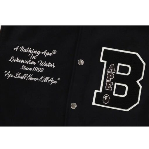 A Bathing Ape Bape Varsity Jacket - Image 3