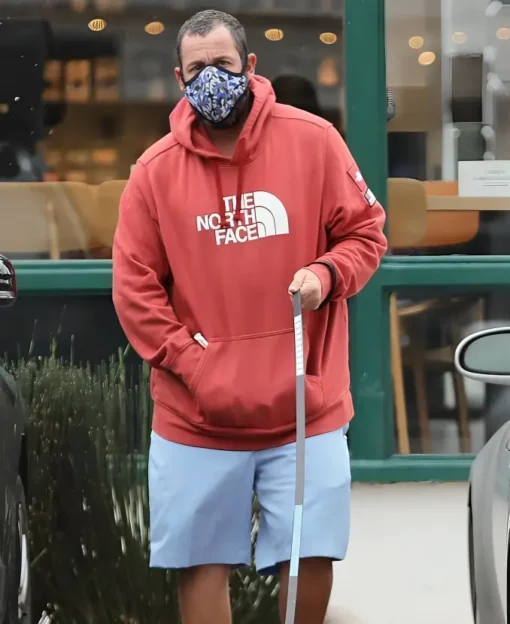Adam Sandler Red North Face Hoodie - Image 3