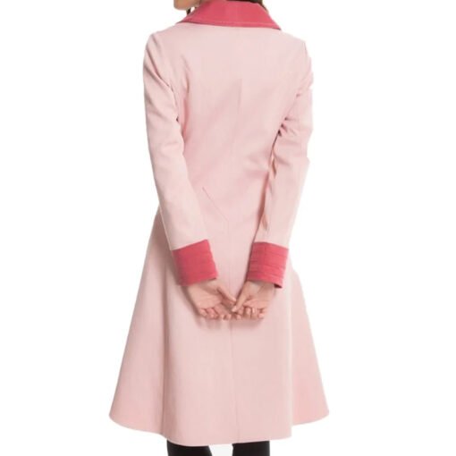 Alison Sudol Fantastic Beasts Pink Coat - Image 3