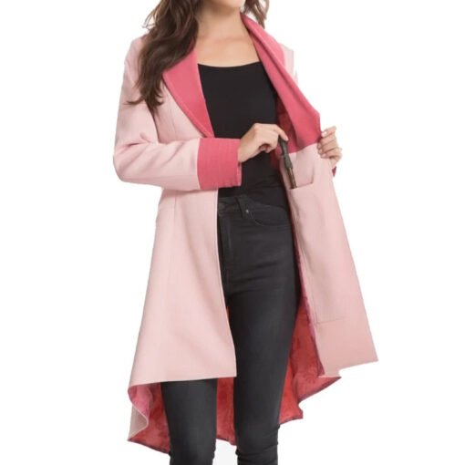 Alison Sudol Fantastic Beasts Pink Coat - Image 2