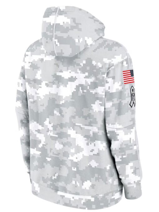 Atlanta Falcons Salute To Service Camo 2024 Hoodie - Image 2