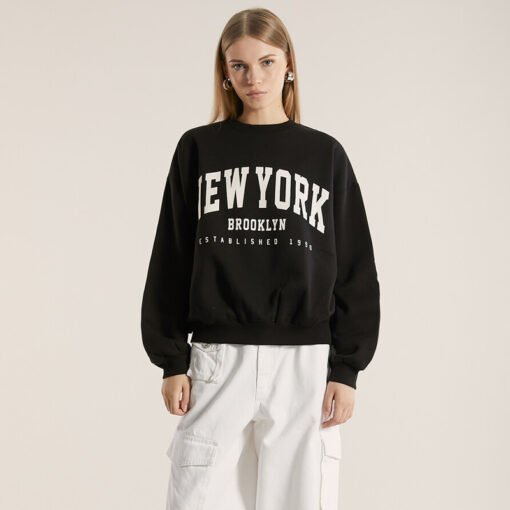 Black Oversized Sweatshirt - Image 4