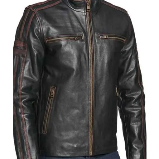 Black Rivet Leather Jacket