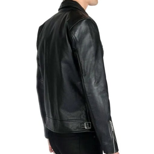Black Rivet Leather Jacket - Image 4