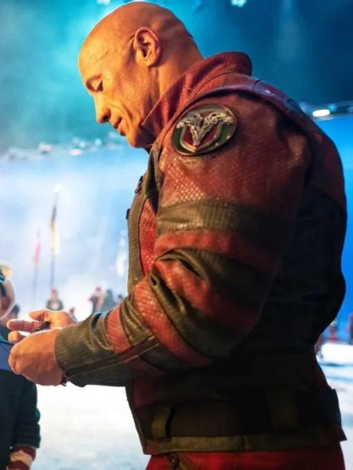 Dwayne Johnson Red One Leather Jacket - Image 6