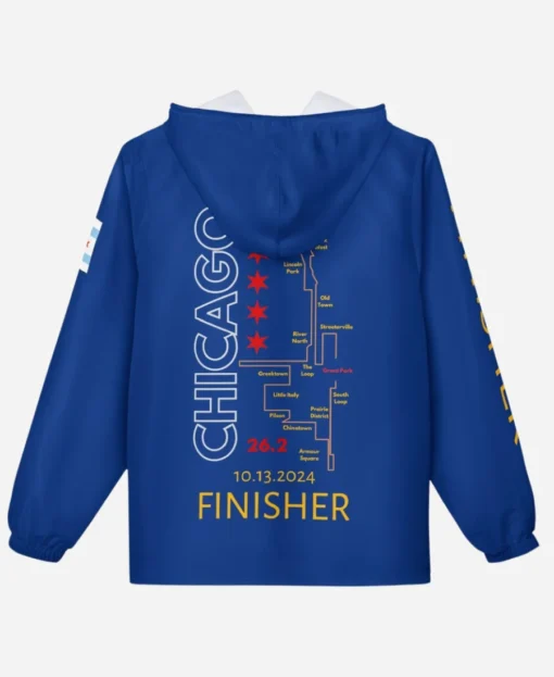 Chicago Marathon Finisher Windbreaker Track Jacket - Image 4