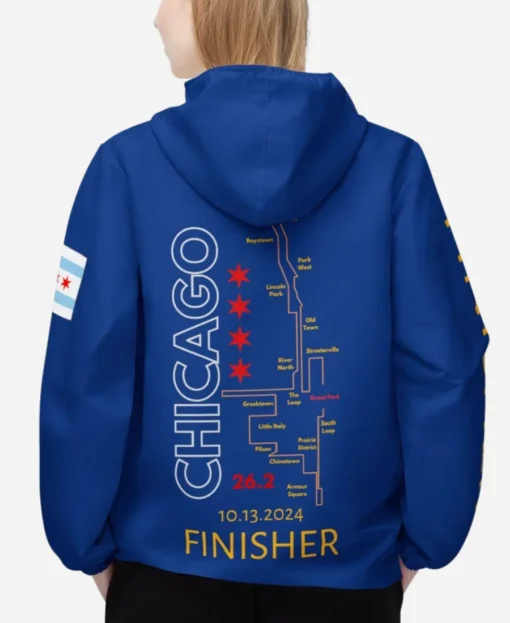 Chicago Marathon Finisher Windbreaker Track Jacket - Image 2
