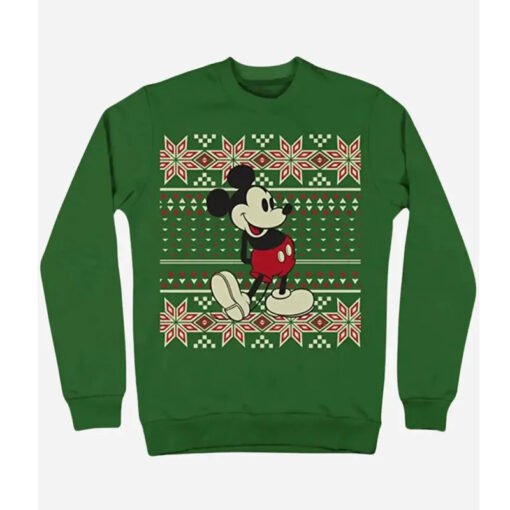 Christmas Mickey Mouse Snowflake Sweatshirt