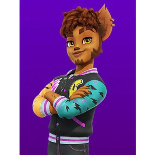 Clawd Wolf Monster High Varsity Bomber Jacket - Image 2