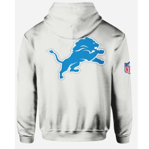 Dan Campbell Lions Grey Pullover Hoodie - Image 3
