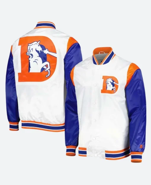 Denver Broncos Throwback Warm Up Pitch Jacket - Image 3