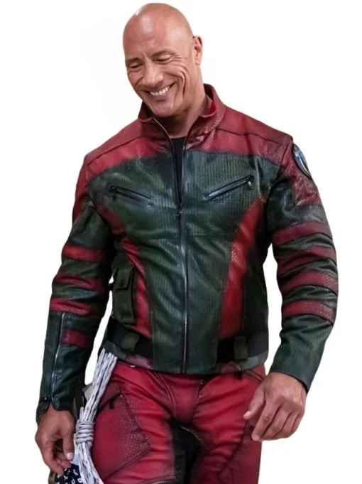 Dwayne Johnson Red One Leather Jacket - Image 3