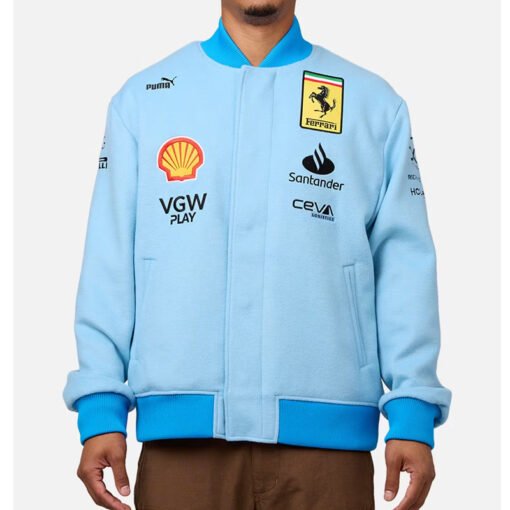 Ferrari Blue Miami Grand Prix Jacket - Image 3
