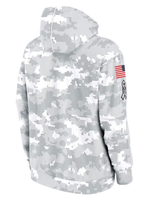 Indianapolis Colts Salute To Service Camo 2024 Hoodie - Image 2