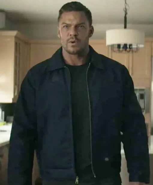 Reacher S02 Jack Reacher Black Jacket