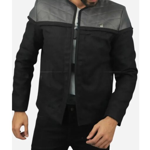 Jean Luc Picard Star Trek Black Jacket - Image 2