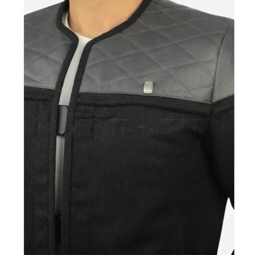 Jean Luc Picard Star Trek Black Jacket - Image 5