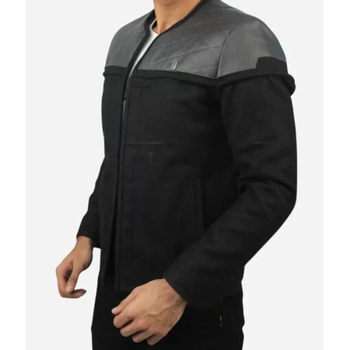 Jean Luc Picard Star Trek Black Jacket - Image 4
