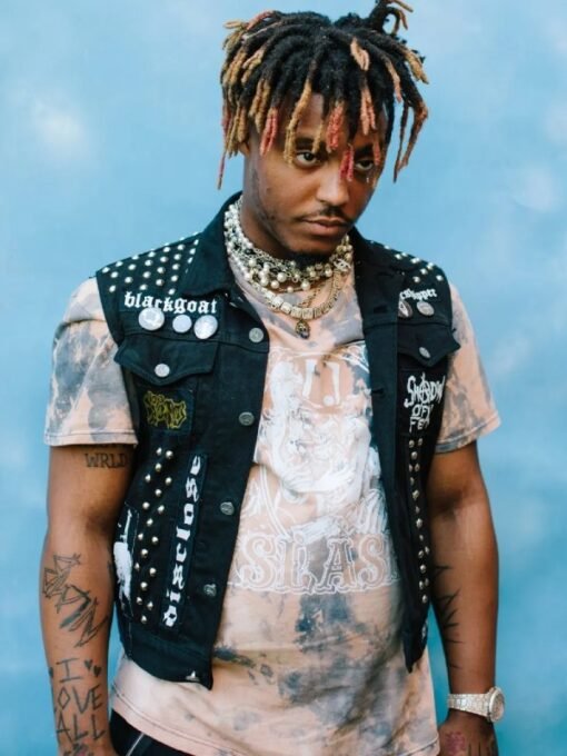 Juice Wrld Black Denim Vest