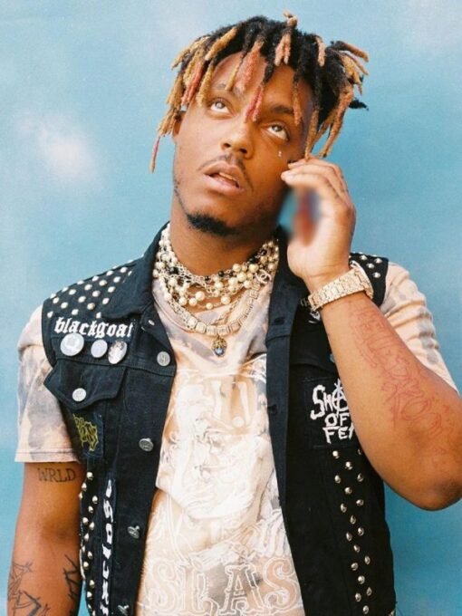 Juice Wrld Black Denim Vest - Image 3