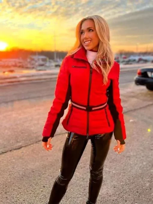 Kansas City Chiefs Gracie Hunt Red Parachute Jacket - Image 4