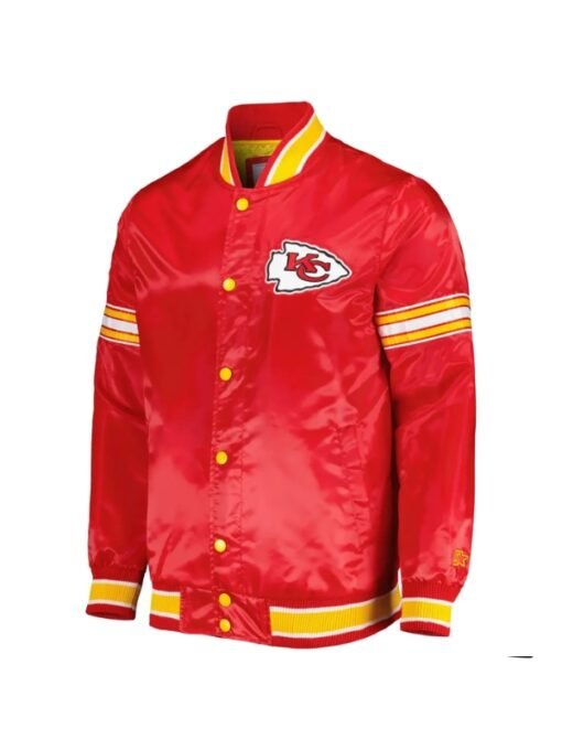 Kansas City Chiefs Satin Red Varsity Jacket