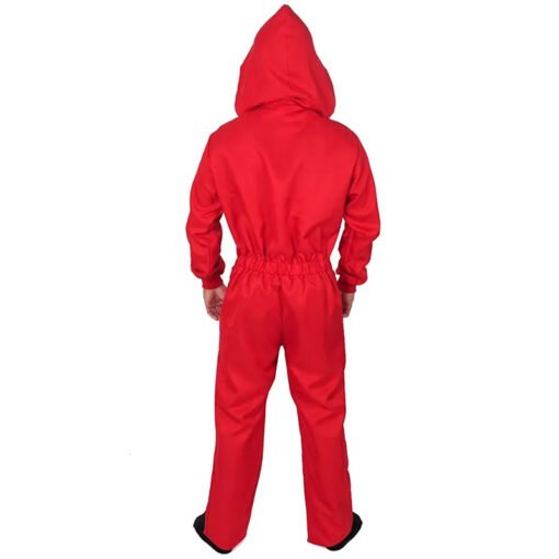 La Casa De Papel Dali Money Heist Red Jumpsuit - Image 4
