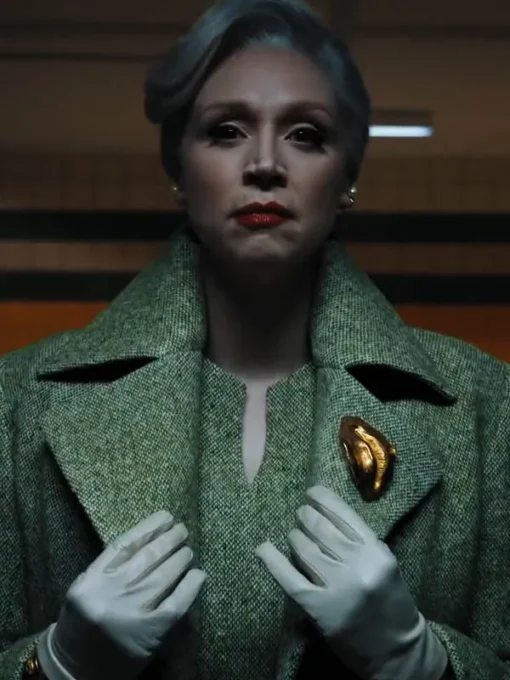 Wednesday Larissa Weems Green Coat - Image 5