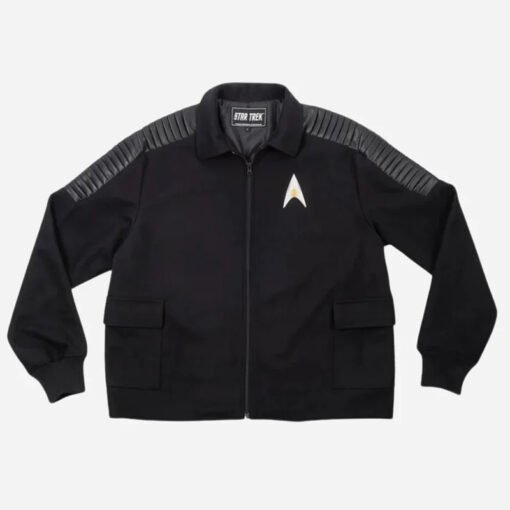 Luc Picard Star Trek Leather Jacket - Image 2
