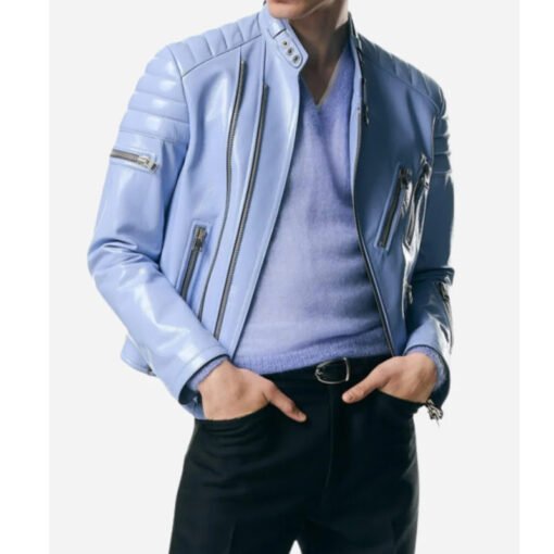 Ludacris iHeartRadio Blue Biker Jacket - Image 3
