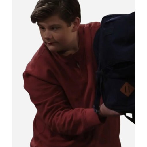 Maxwell Simkins Shifting Gears Red Sweatshirt - Image 2