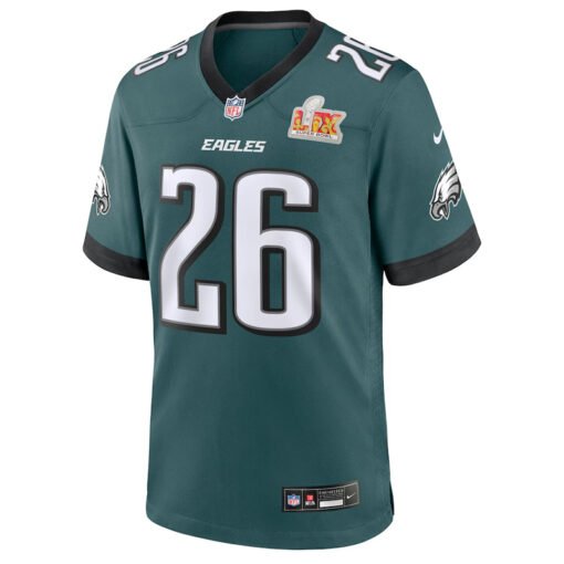 Men's Nike Saquon Barkley Eagles Super Bowl LIX Jersey - Image 2