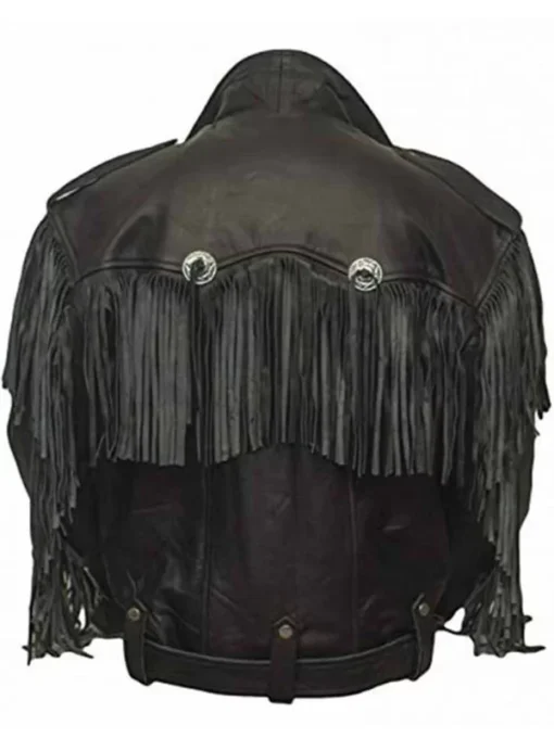 Money Heist Nairobi Fringe Leather Jacket - Image 3