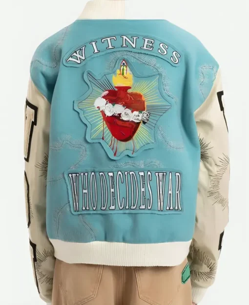 Who Decides War Namesake Varsity Jacket - Image 2