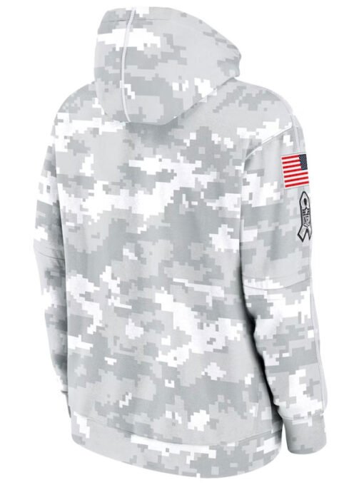 Minnesota Vikings Salute To Service Camo 2024 Hoodie - Image 2