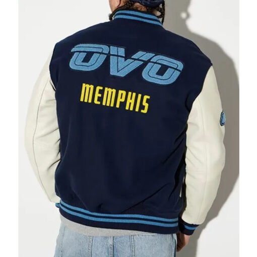 OVO Memphis Grizzlies Varsity Jacket - Image 3