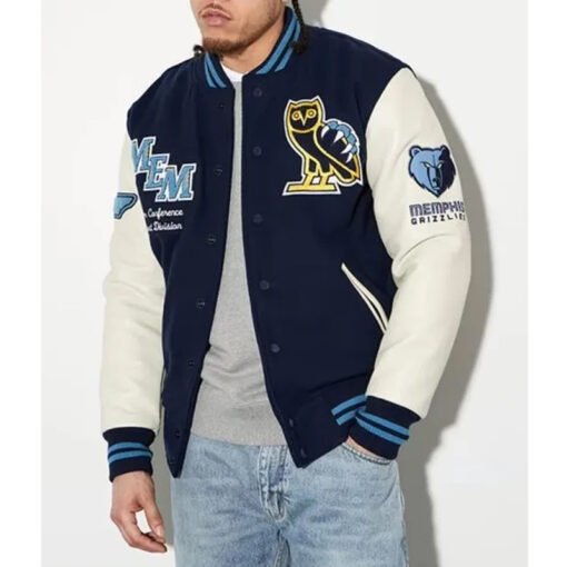 OVO Memphis Grizzlies Varsity Jacket - Image 2