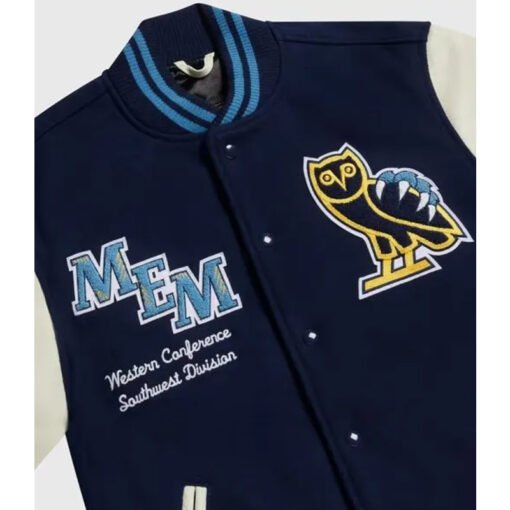 OVO Memphis Grizzlies Varsity Jacket - Image 4