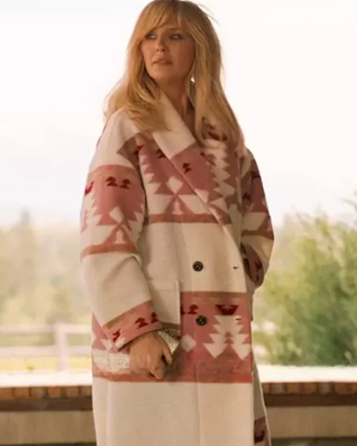 Yellowstone Season 5 Beth Dutton Pink Coat - Image 4