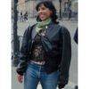 Paloma Castel La Maison Black Leather Jacket