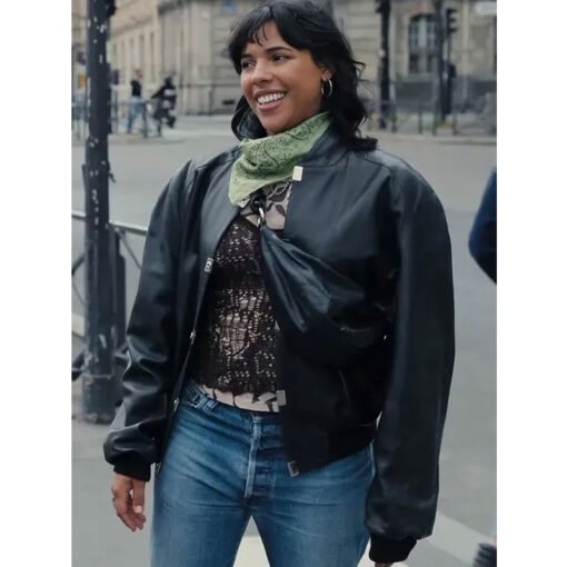 Paloma Castel La Maison Black Leather Jacket
