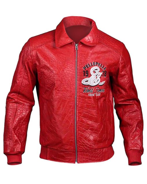 Pelle Pelle Soda Club Red Bomber Leather Jacket - Image 2
