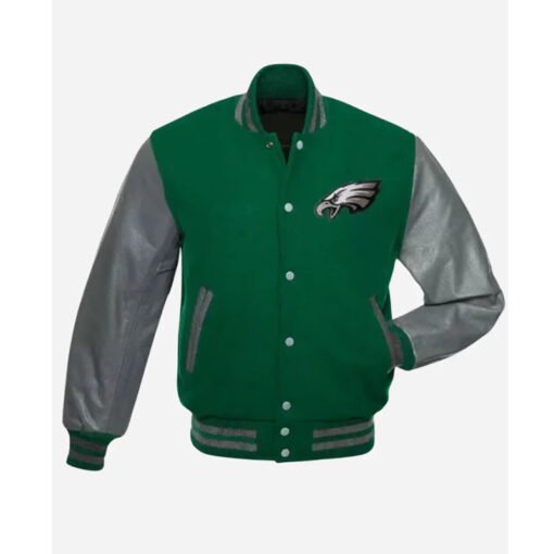 Philadelphia Eagles Letterman Varsity Jacket - Image 3