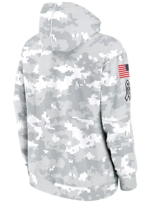 Pittsburgh Steelers Salute To Service Camo 2024 Hoodie - Image 2