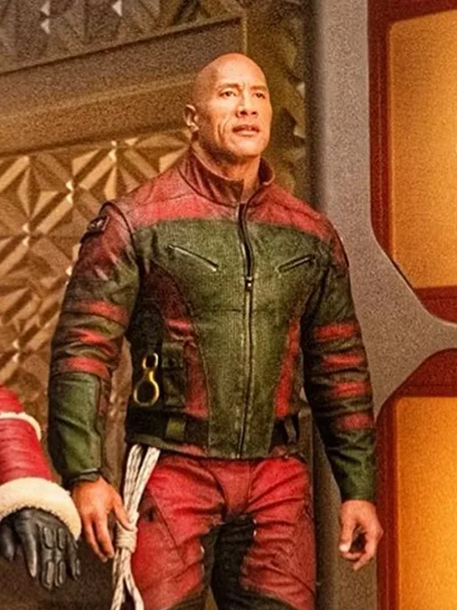 Dwayne Johnson Red One Leather Jacket - Image 4