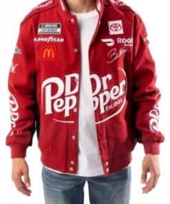 Red Cotton Dr. Pepper Racing Jacket