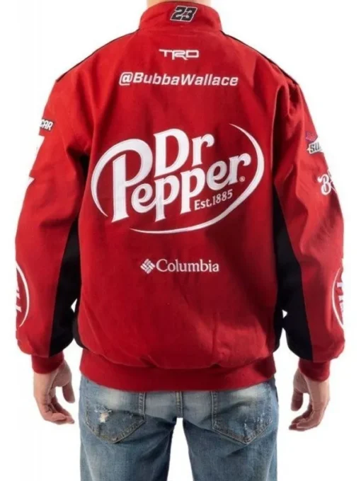 Red Cotton Dr. Pepper Racing Jacket - Image 2