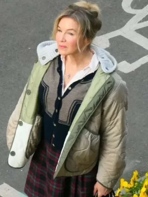 Renée Zellweger Bridget Jones Mad About the Boy Hooded Jacket - Image 2